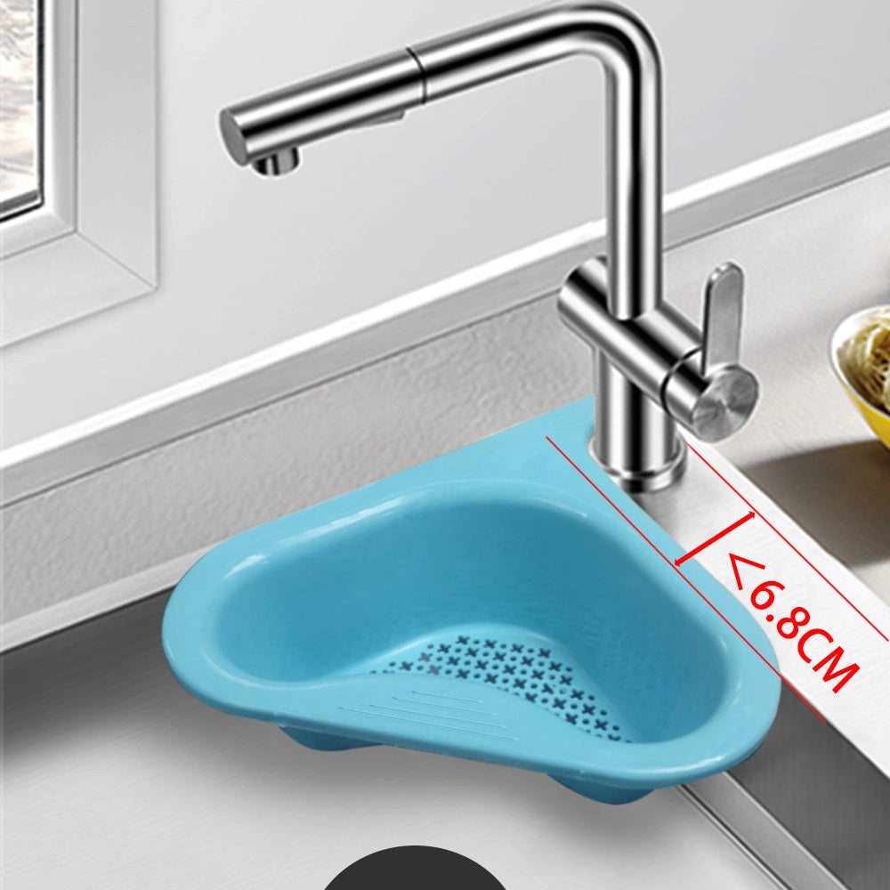 Swan-shaped sink hanging fruit and vegetable filter basket for kitchen use