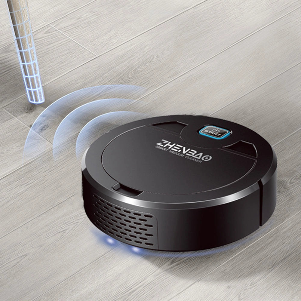 Slim Robot Vacuum Cleaner with UV Lamp for Pet Hairs and Multiple Cleaning Modes