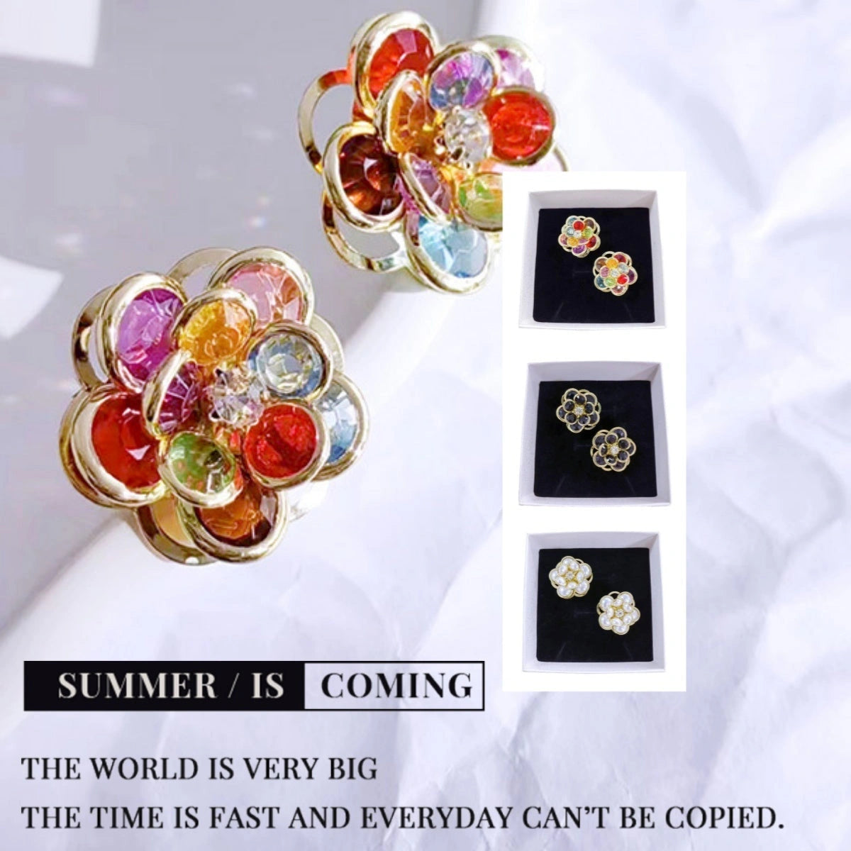 Small Flower Stud Earrings for Women - Trendy and Sweet Design