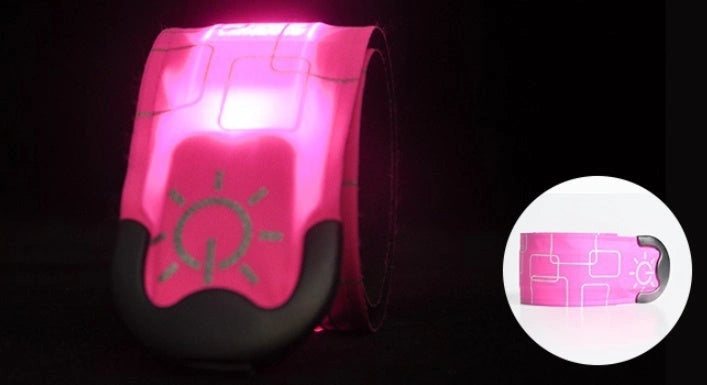 Rechargeable Nylon LED Sports Bracelet for Night Safety