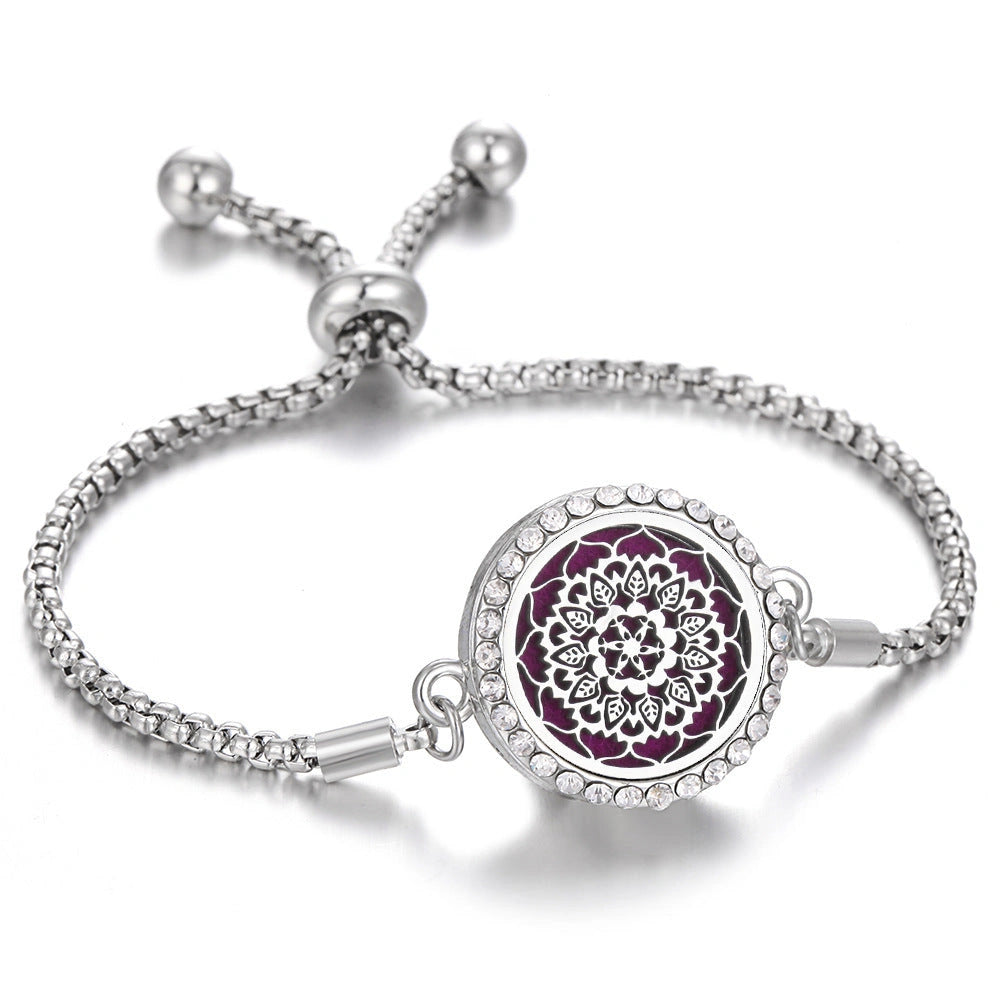 Stylish Aromatherapy Bracelet with Essential Oil Diffuser