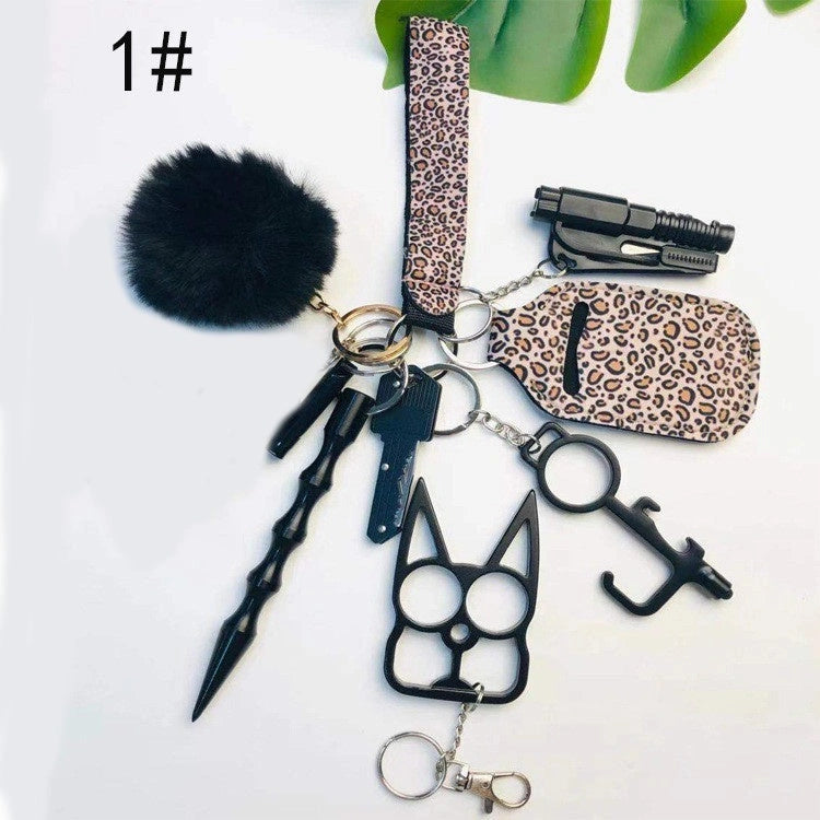 Self Defense Keychain Set for Women with 11 Safety Accessories