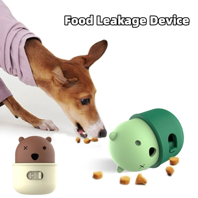 Adjustable Dog Food Feeder Ball in Durable Silicone for Interactive Play