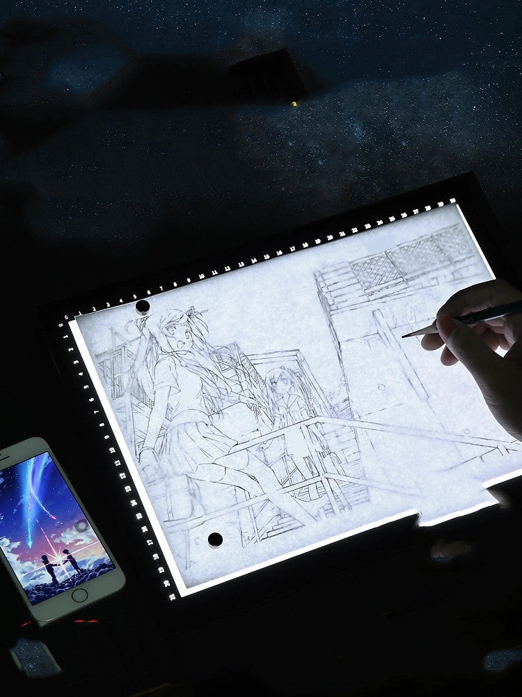 A4 USB Copying Translucent Painting Drawing Board with Stepless Dimmable Function