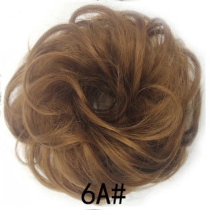 Synthetic Wavy Curly Messy Hair Bun for Women, 12cm Diameter