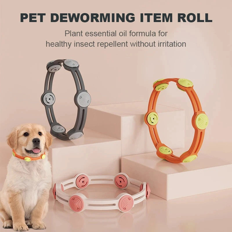 Adjustable Pet Insect Repellent Collar with Plant Essential Oils