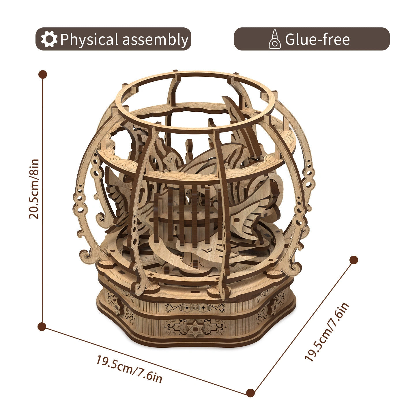 Fashion Simple Oak Oasis Shape Puzzle Toys - Educational Wooden Puzzle