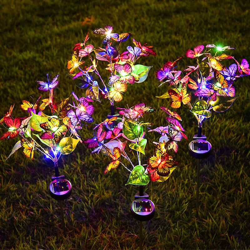 Solar Butterfly Courtyard Light LED with 6-12 hours lighting
