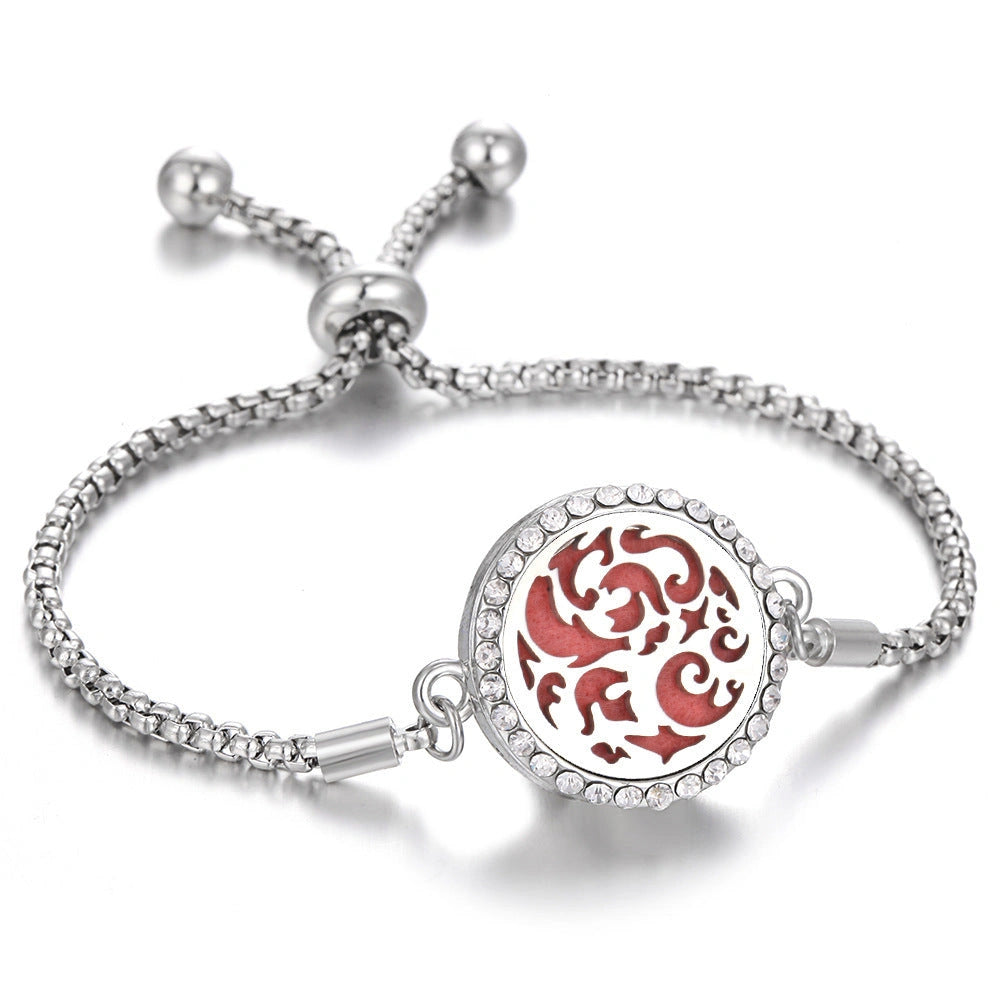 Stylish Aromatherapy Bracelet with Essential Oil Diffuser