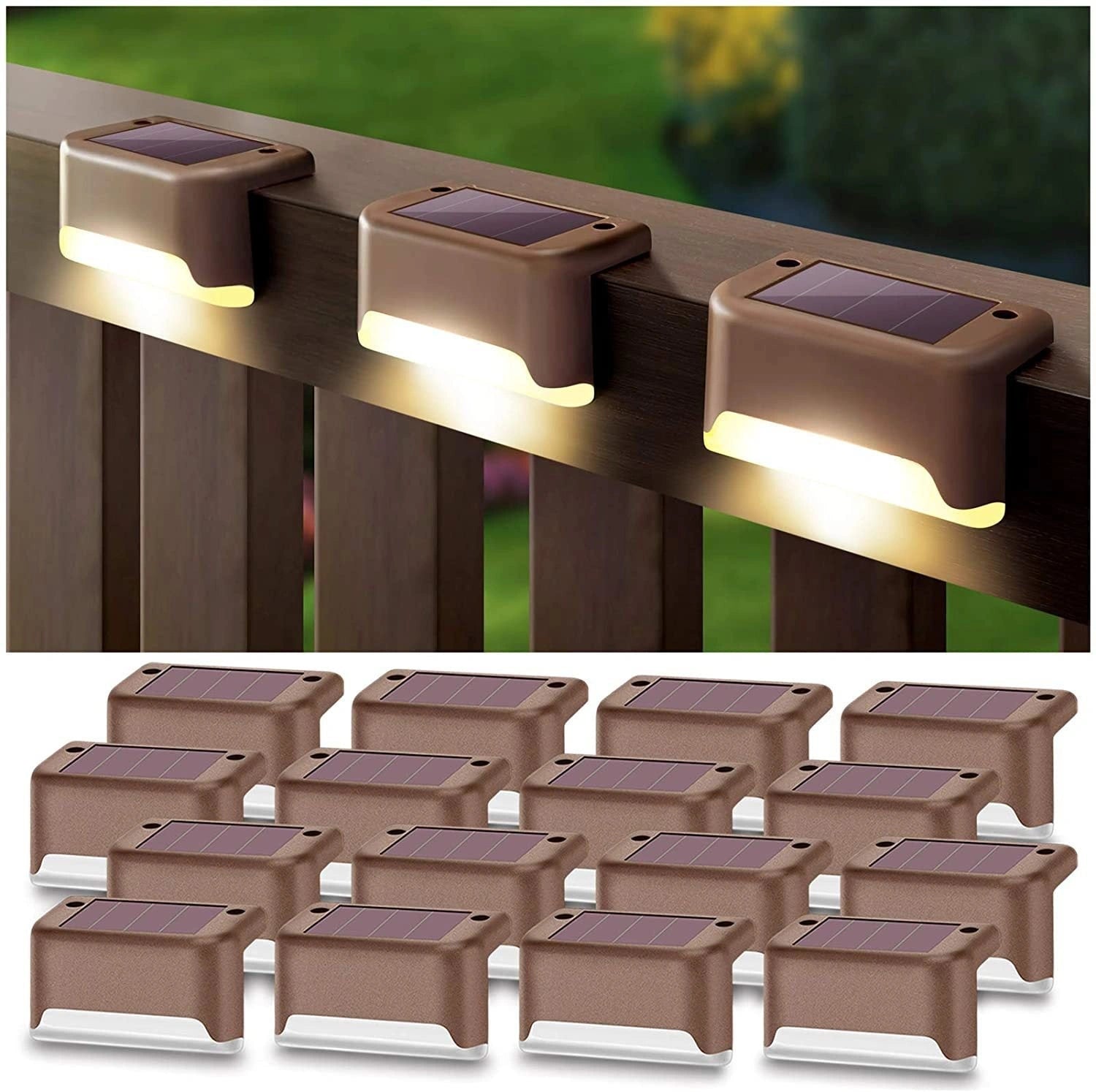 Solar Step Light Outdoor Garden LED Guide Light with Waterproof Design