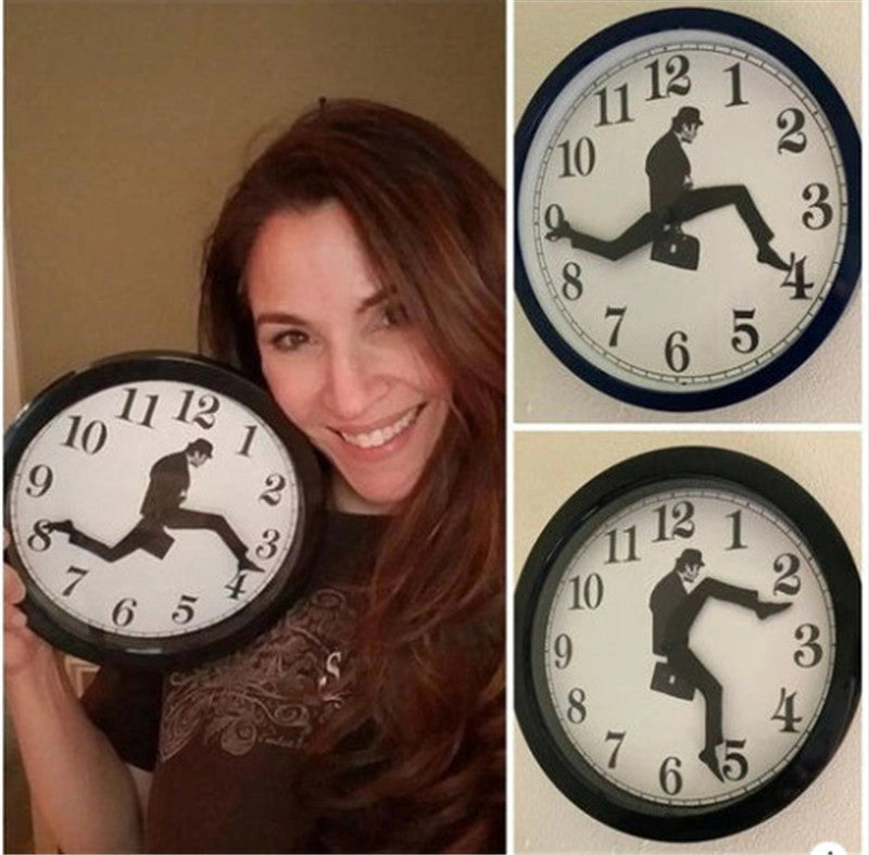 Silent European-style wall clock with sweep second movement
