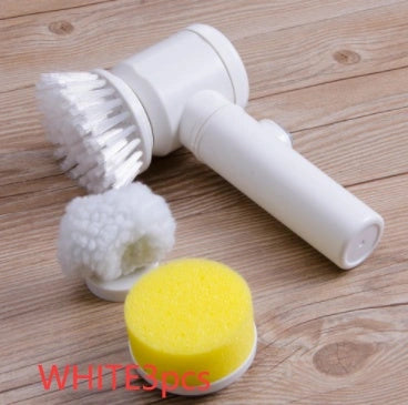 5-in-1 Electric Cleaning Brush with Interchangeable Heads for Kitchen and Household Use