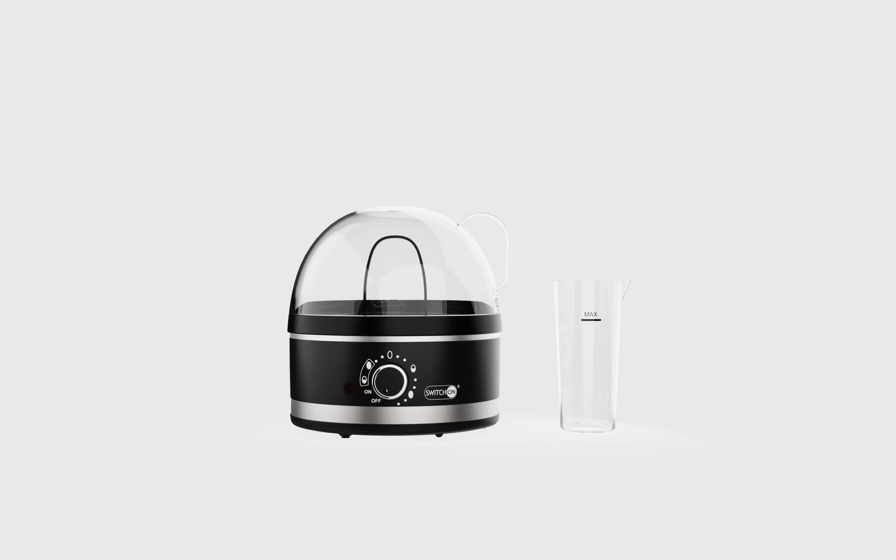 Compact Plug-in Steam Boiler for Perfect Eggs