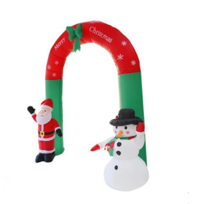Giant Inflatable Santa Claus Snowman Archway for Christmas Decor