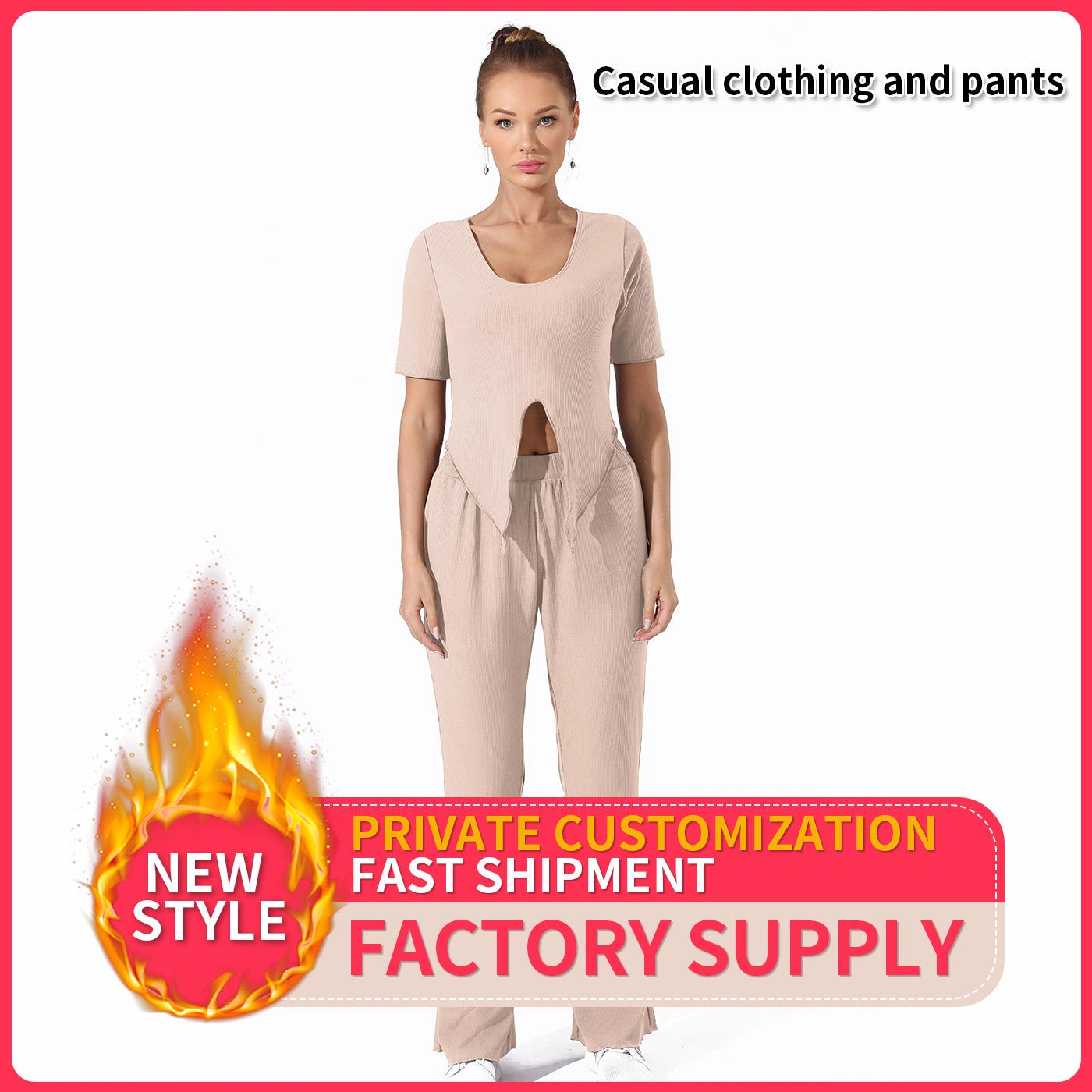 Dark Green Top and Pants Set for Comfortable Wear