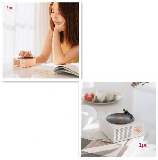 Retro Bluetooth Mini Speaker with USB Port