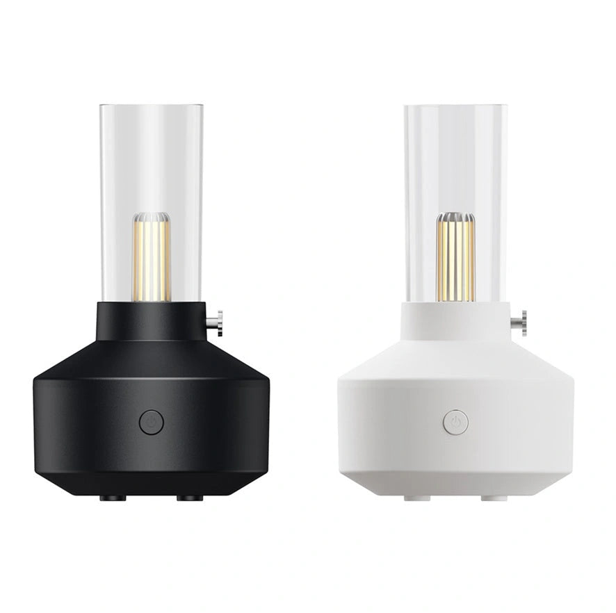 Retro Light Aroma Diffuser with LED Filament Night Light and Humidifier