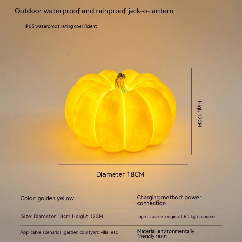 Solar Pumpkin Lights for Outdoor Halloween Decorations