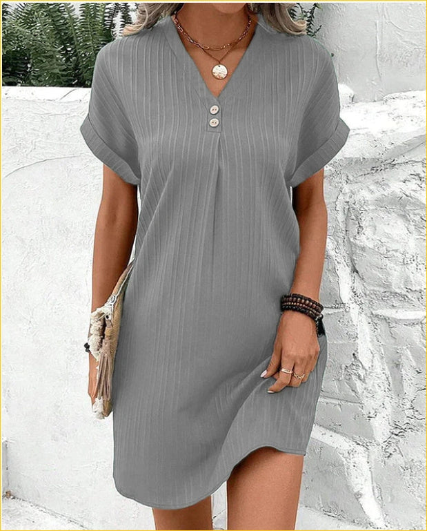 Stylish V-neck Short-sleeved Women