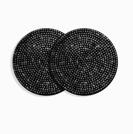 Universal Anti-Slip Silicone Cup Holder Insert with Crystal Rhinestone Design