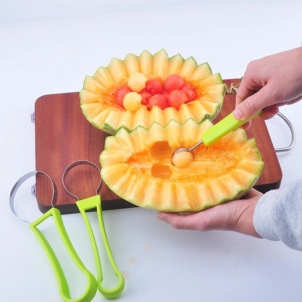 Stainless Steel Multi-purpose Fruit Ball Excavator Spoon with Dual Size Options