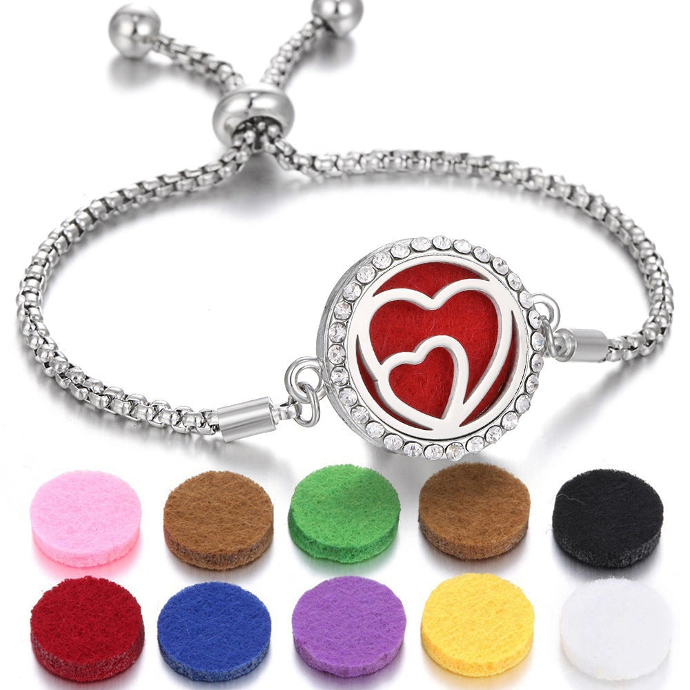 Stylish Aromatherapy Bracelet with Essential Oil Diffuser