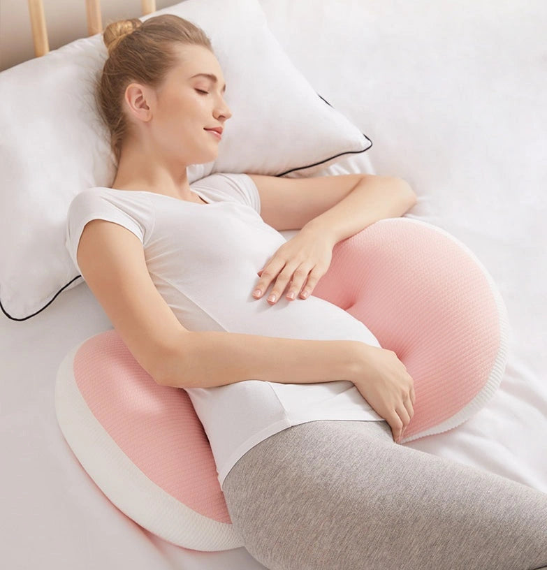 U-Shaped Pregnancy Pillow with Abdomen Support for Side Sleepers
