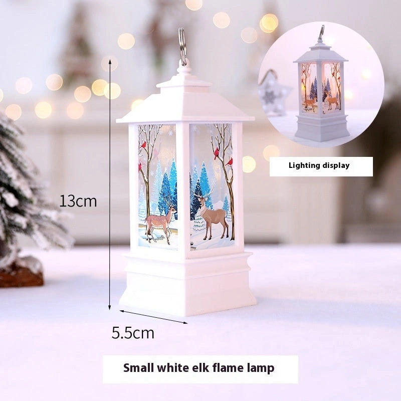 Santa Claus LED Night Light Battery Powered Hanging Lantern