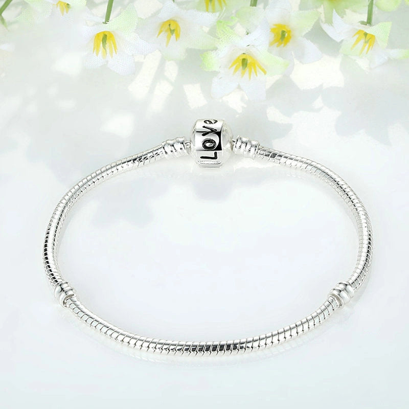Silver beaded bracelet with copper electroplating for anti-fatigue