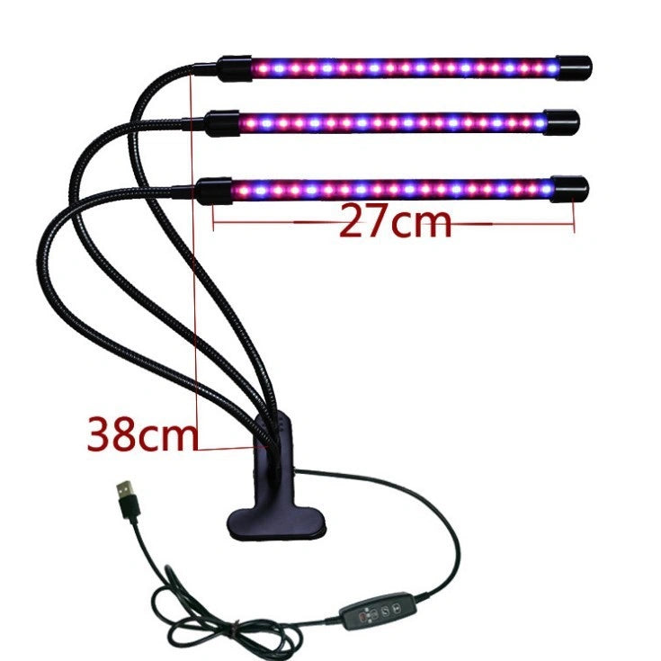 USB dimming timing plant light with adjustable power settings
