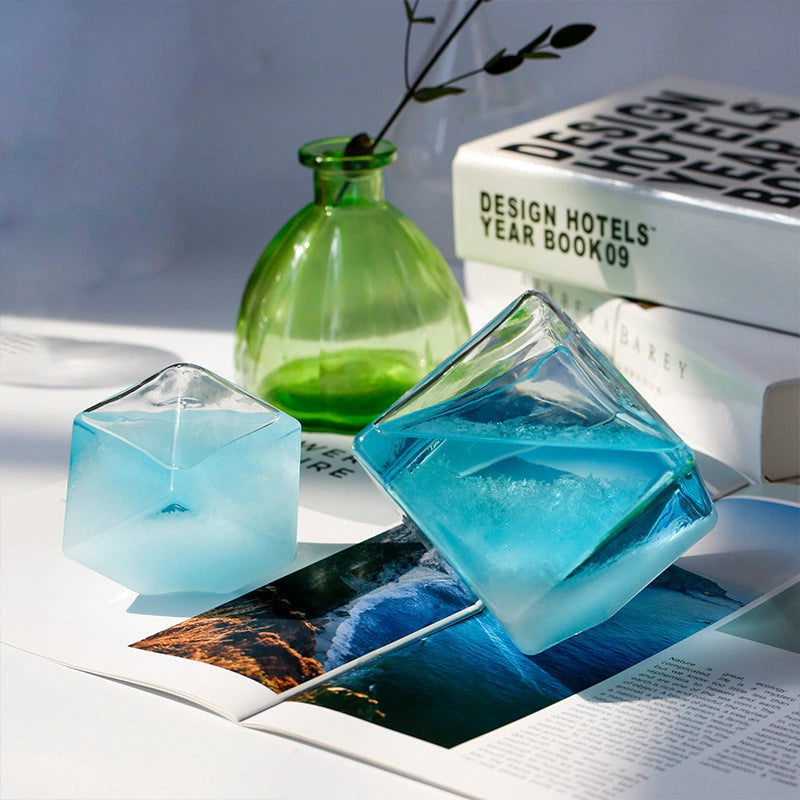 Desktop Droplet Storm Glass Bottle Weather Forecast Predictor with High Borosilicate Glass