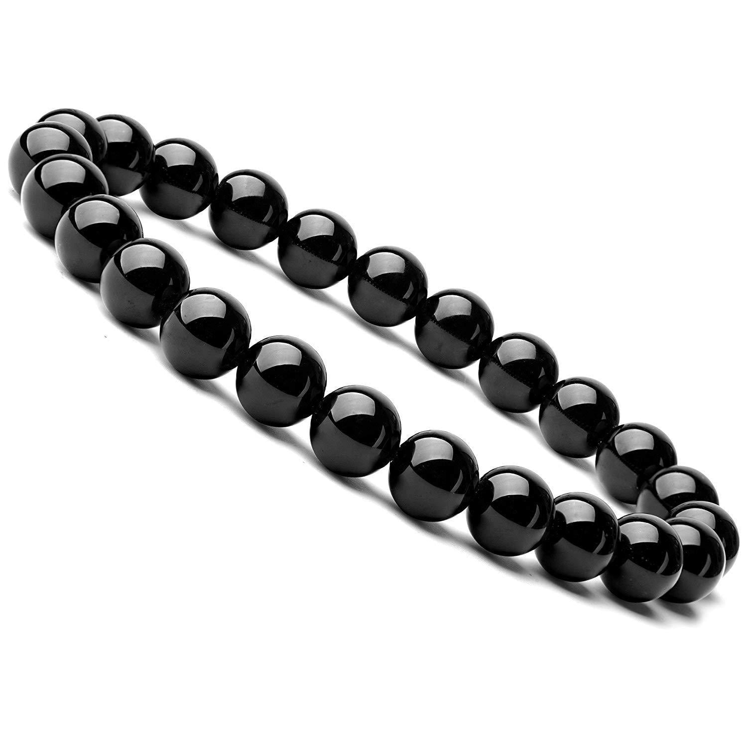 Black Onyx Bracelet with geometric design and health benefits