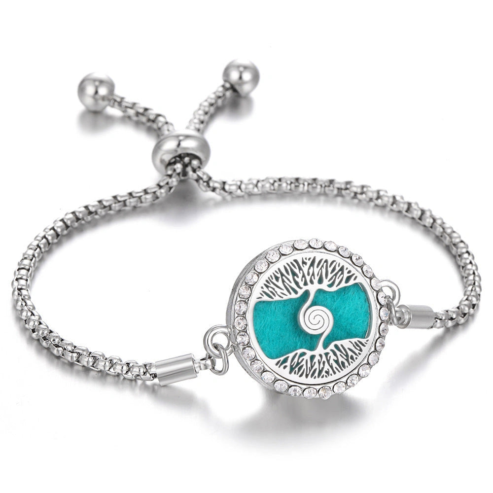 Stylish Aromatherapy Bracelet with Essential Oil Diffuser