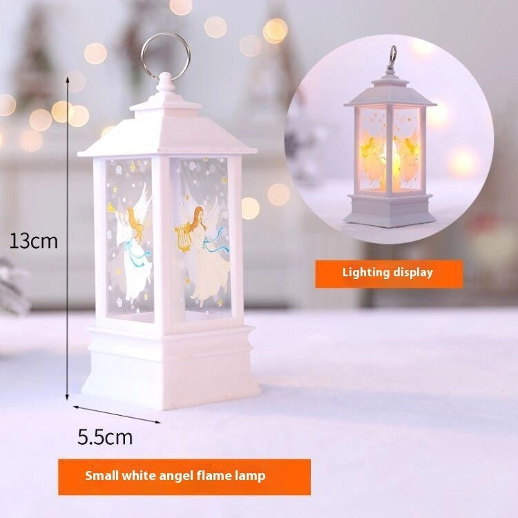 Santa Claus LED Night Light Battery Powered Hanging Lantern