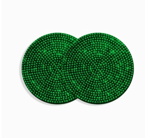 Universal Anti-Slip Silicone Cup Holder Insert with Crystal Rhinestone Design