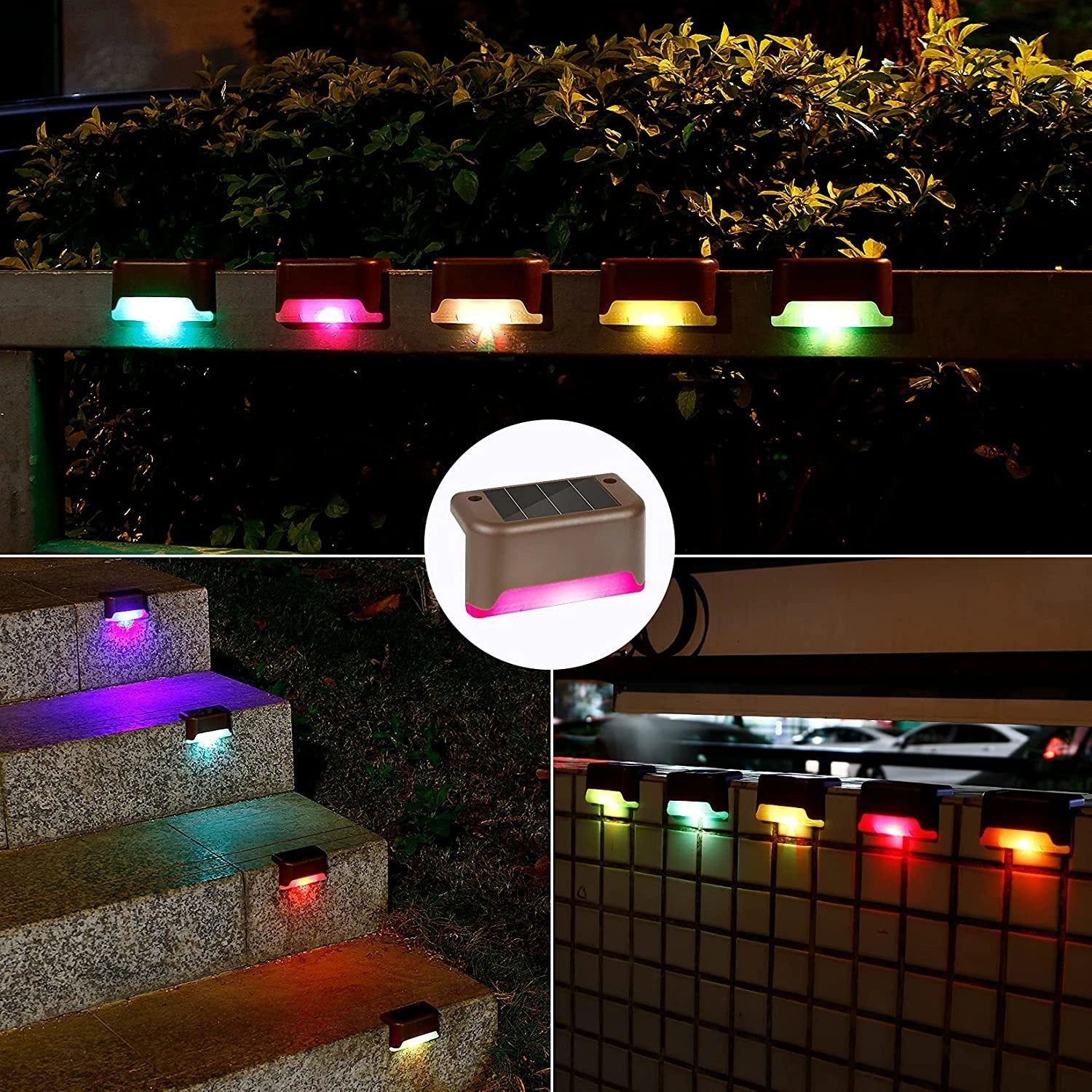 Solar Step Light Outdoor Garden LED Guide Light with Waterproof Design