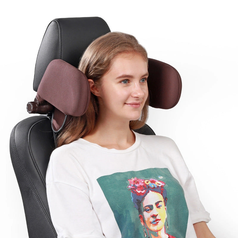 Adjustable Car Seat Headrest Pillow with Memory Foam for Neck Support