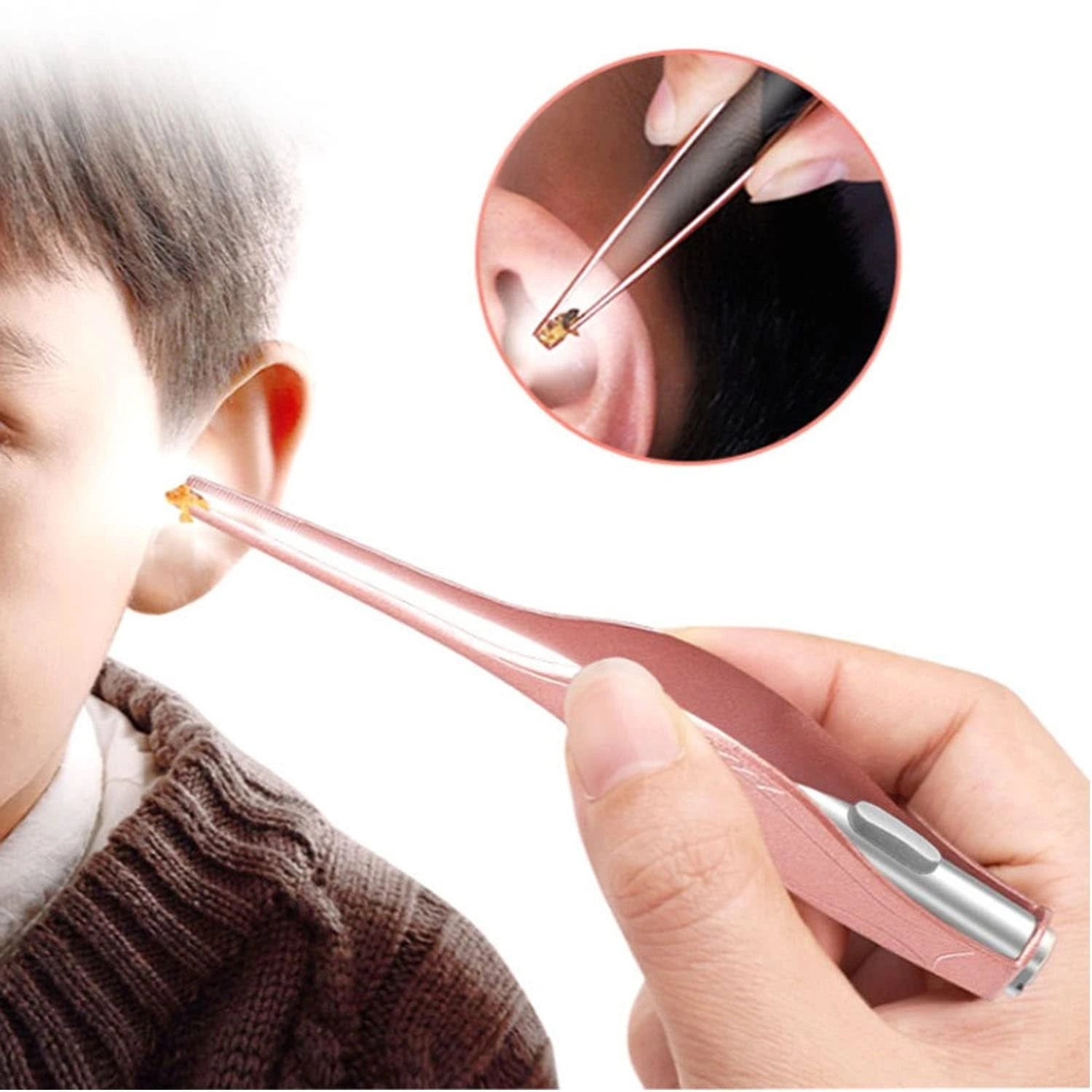 LED Light Ear Wax Removal Tool with Magnifying Glass for Kids and Adults