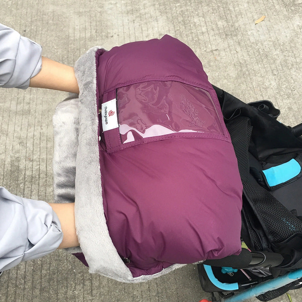 Baby Stroller Warm Gloves with Convenient Cell Phone Pocket