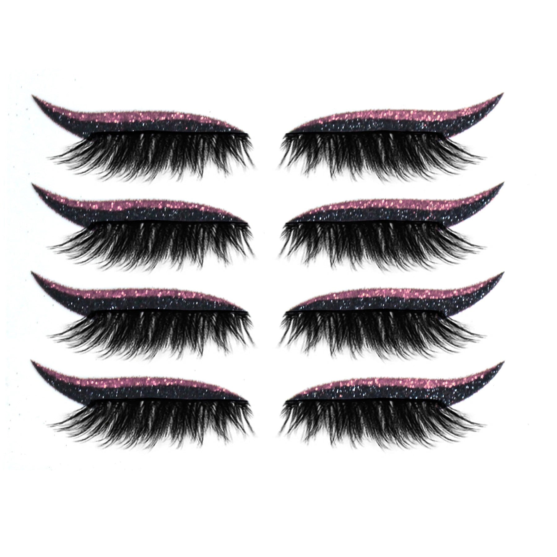 Glitter Eyeliner Stick and False Eyelash Set in Multiple Colours
