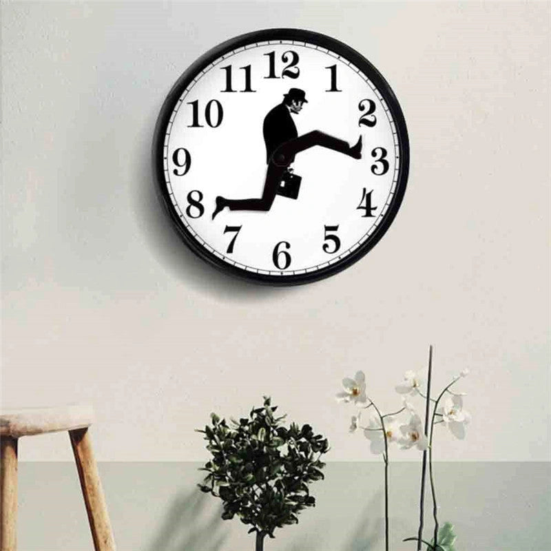 Silent European-style wall clock with sweep second movement