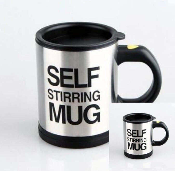 304 Stainless Steel Self-Stirring Mug with Magnetic Mixer