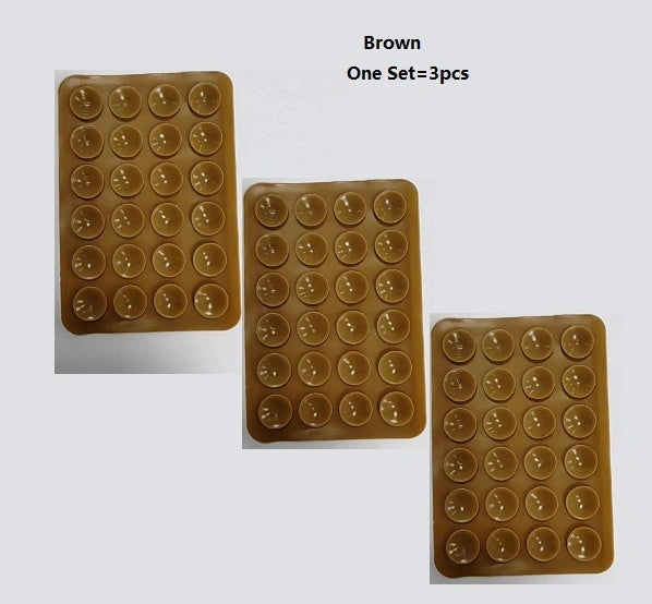 24 Grain Square Silicone Suction Cup for Mobile Phone Holster