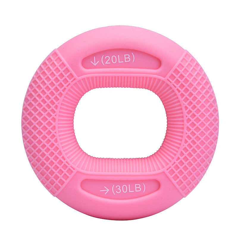 Silicone Adjustable Grip Ring for Finger and Forearm Training 20-80 Pounds