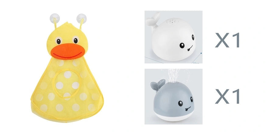 Electric Induction Whale Spray Toy for Baby Bath Time Fun
