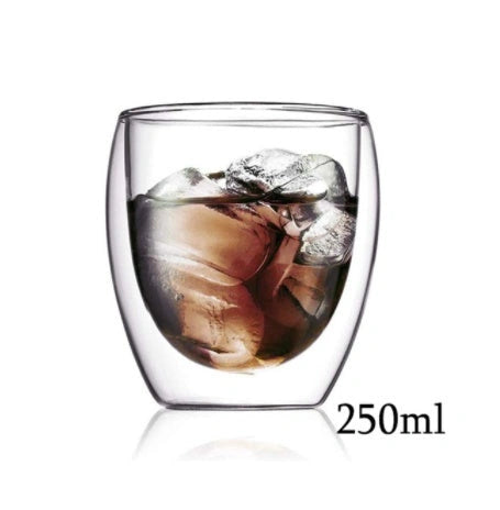 3D Double Layer Panda Cup with Skull Design for Wine