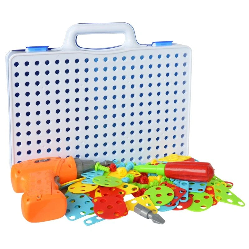 Educational Building Kit with Safe Plastic Power Drill