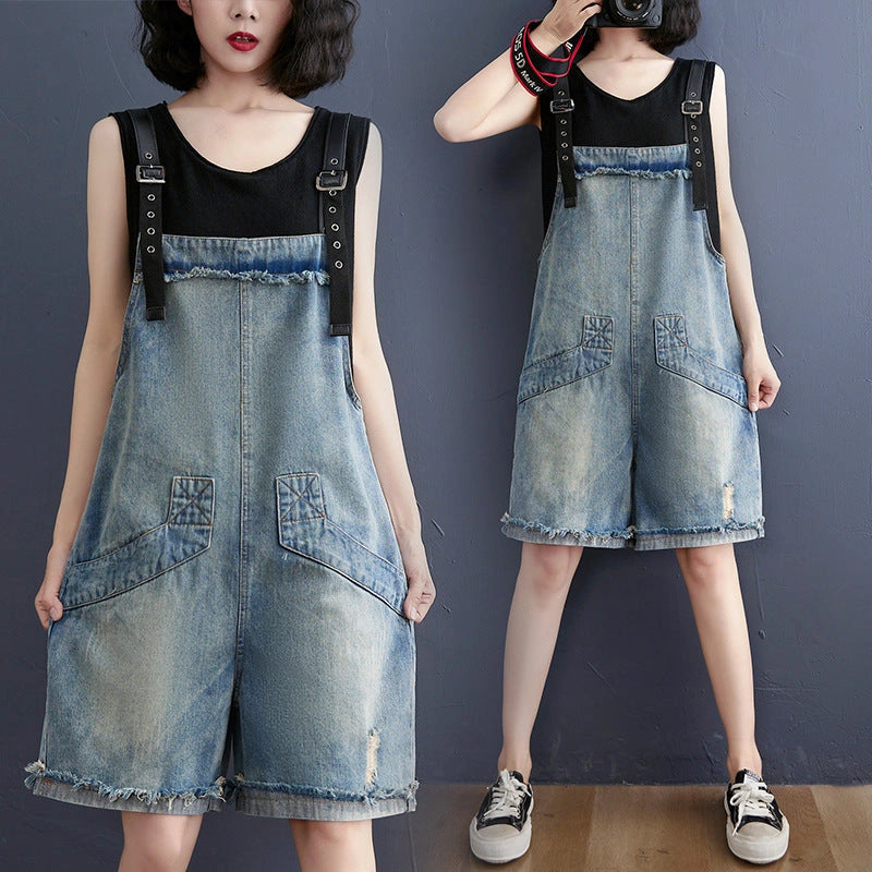 Stylish Denim Suspenders for Women, Plus Size Friendly