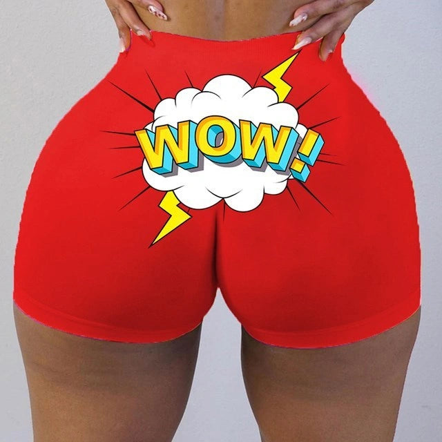 Cotton Plus Size Graphic Biker Shorts in Multiple Colours