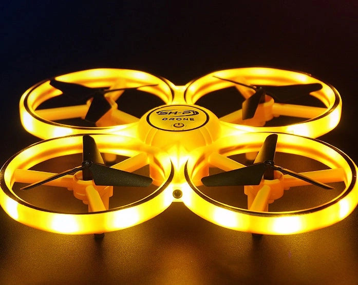 Quadrocopter UFO Induction Flying Saucer with Gesture Remote Control